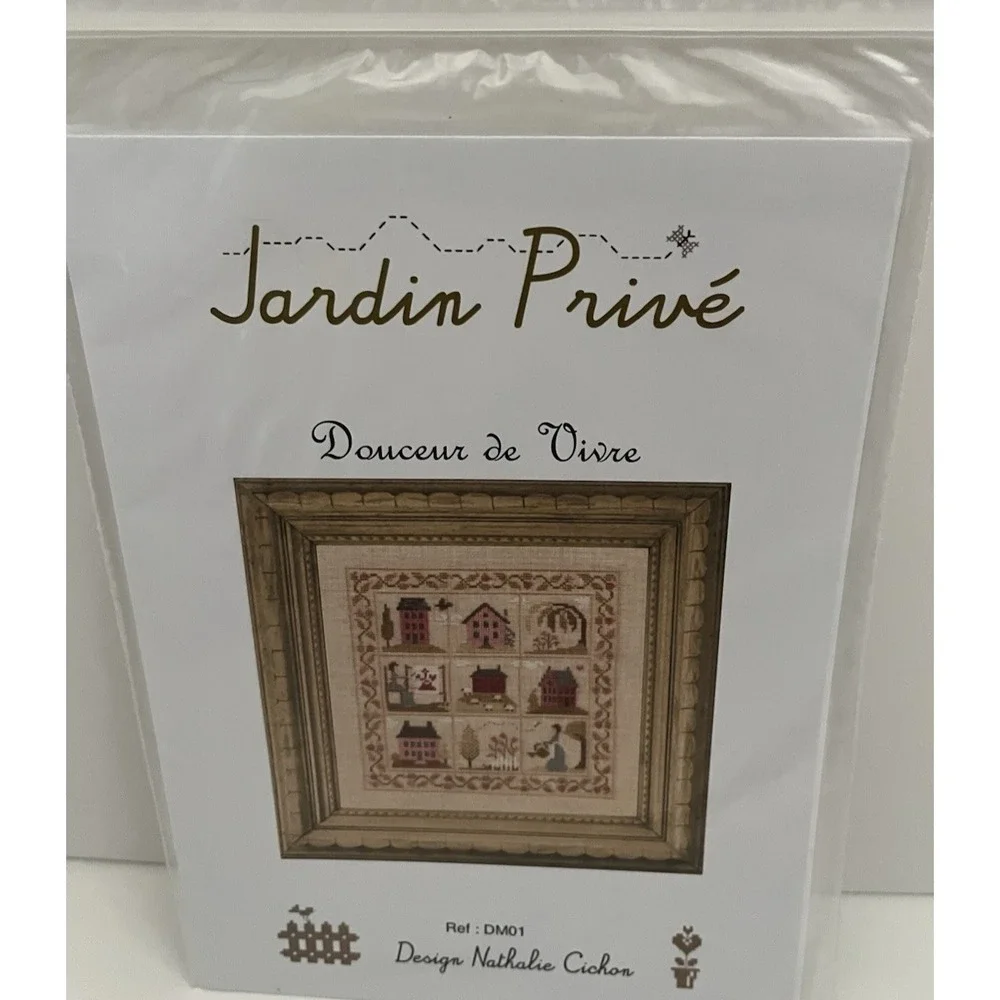 Jardin Prive Douceur de Vivre Design Nathalie Cichon DM01 Chart Pattern ONLY